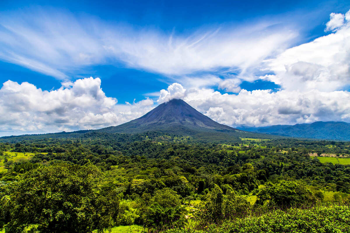 View Of Volcano Arenal In Costa Rica, Central America