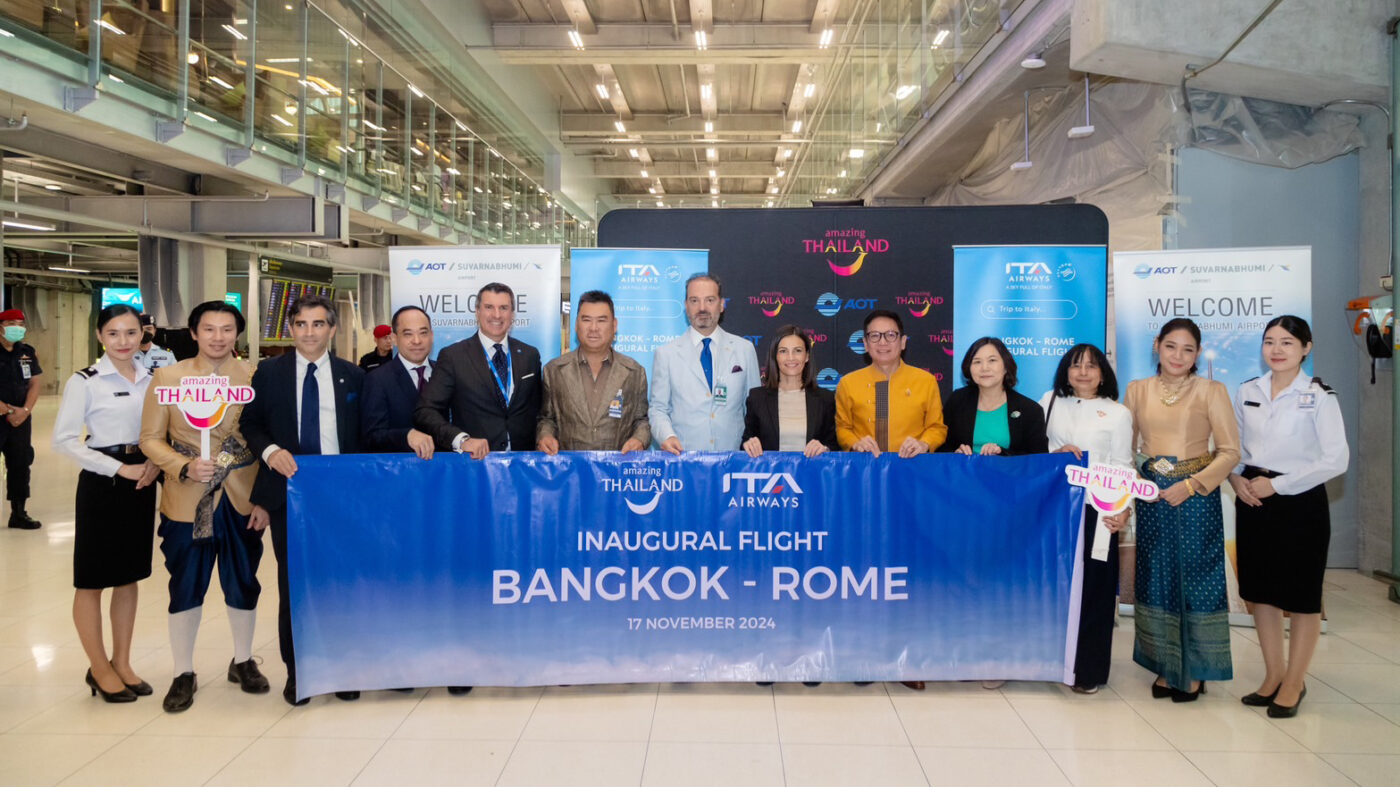 Tourism Authority of Thailand lauds ITA Airways’ initial Rome-Bangkok flight